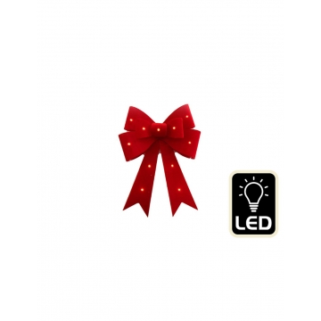 Φιόγκος κόκκινος με LED 30Χ40