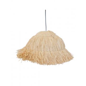 Φωτιστικό οροφής Raffia φυσικό Φ37Η25cm