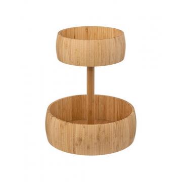 Φρουτιέρα bamboo διπλή Φ30Η35,5cm