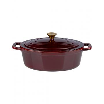 Γάστρα μαντέμι οβάλ μπορντώ 5lt/33x25x11cm