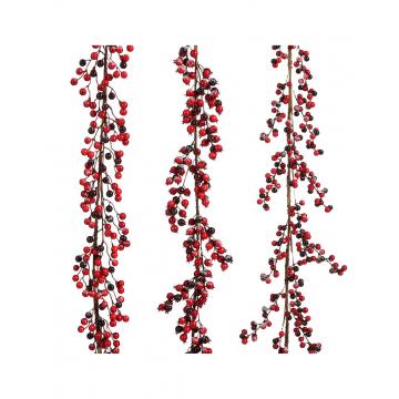 Γιρλάντα berries κόκκινο/3σχ. Η180cm