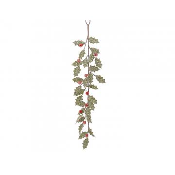Γιρλάντα γκι με χιονισμένα berries 120cm