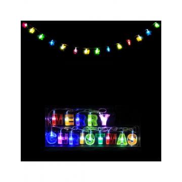 Γιρλάντα λαμπάκια MERRY CHRISTMAS 3.50Χ200εκ.