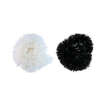 Γιρλάντα tinsel λευκή/μαύρη Φ15H200cm