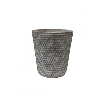 Γλάστρα cement conical cube αν.γκρι Φ45Χ50