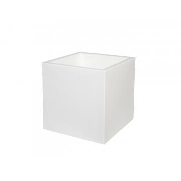 Γλάστρα CUBE λευκή 45X45X45