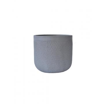 Γλάστρα fibreclay rain γκρι χρ. Φ30Χ27,5