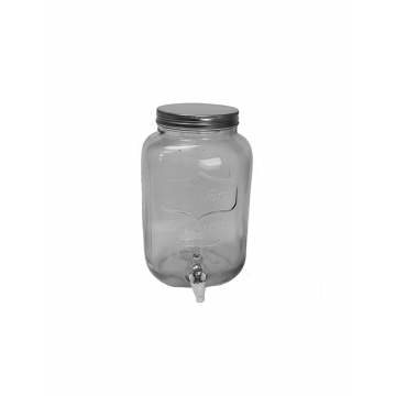 Γυάλα με καπάκι inox & βρύση 19Χ32 8L