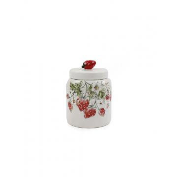 Jar κεραμικό με φράουλες 12X16cm