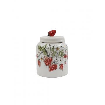 Jar κεραμικό με φράουλες 16X21,5cm