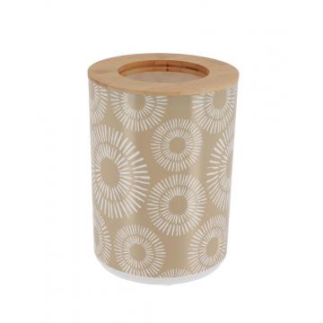 Κάδος απορ.πλαστ./ bamboo καπάκι ETHNIK SPIRALS 5lt