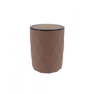 Κάδος αποριμμάτων ABS rubber 6lt καφέ