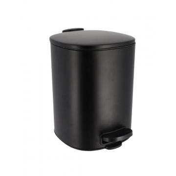 Κάδος αποριμμάτων τετρ.soft close 5lt μαύρος20x25.5x20cm