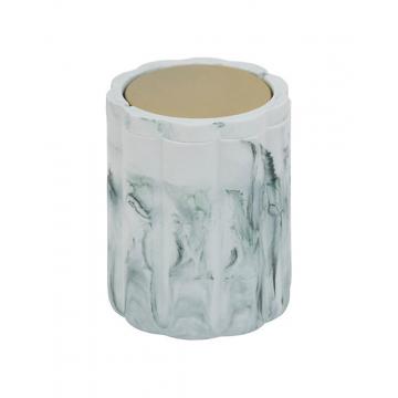 Κάδος μάρμαρο λευκό Φ12Η15,9cm