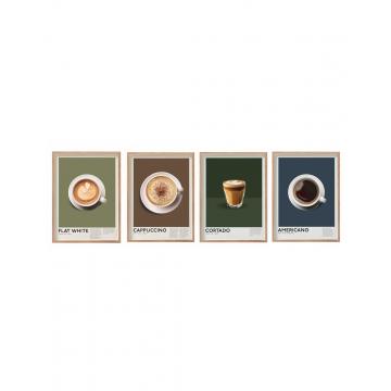 Κάδρο "COFFEE" 4σχέδια 30x40cm