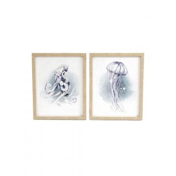 Κάδρο print "OCEAN" 2σχέδια 20x25cm