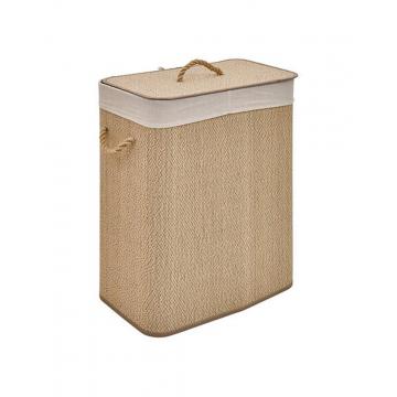 Καλάθι απλύτων Bamboo/MDF 100L/32x52x63cm