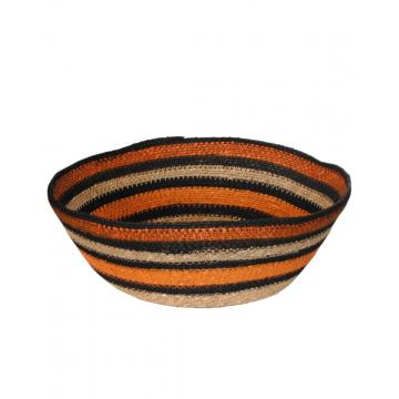 Καλάθι γιούτας χειροπ. terracotta Φ40Η13cm