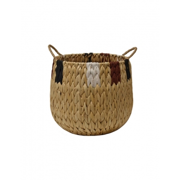 Καλάθι κασπώ ψάθινο stripes 25Χ25