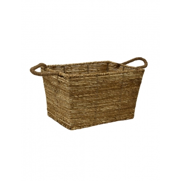 Καλάθι ψάθινο φυσικό 37X27X22