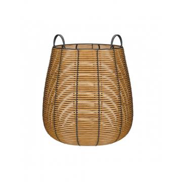 Καλάθι τεχνητό rattan Φ47Η50cm