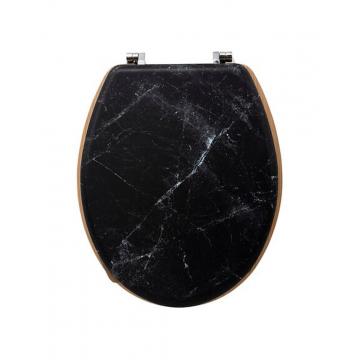 Καπάκι τουαλέτας marble μαύρο 36x42,5x5,3cm