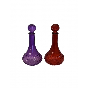 Καράφα μπουκάλι μωβ-κόκκ.800ml 13Χ27