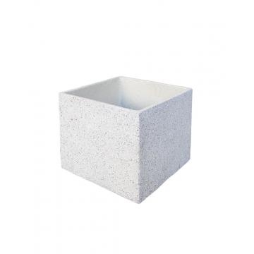 Γλάστρα cement rough εκρού 55Χ55Χ46
