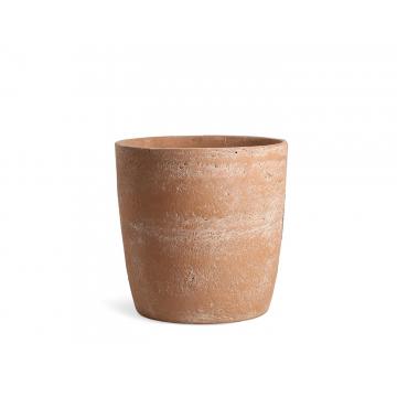 Γλάστρα cement scraped terracotta 27Χ27