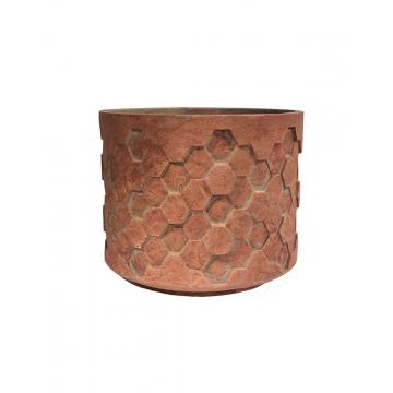 Κασπώ κεραμ.chain antique κόκκ.Φ37Χ31