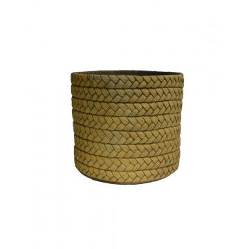 Κασπώ κεραμ.light rattan καφέ χρ.Φ31Χ26