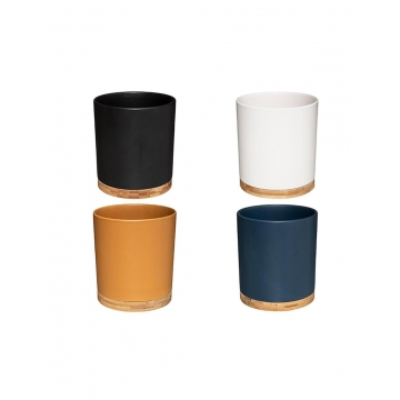 Κασπώ κεραμ.με βάση Bamboo 16,5Χ18,3εκ. 4χρ.