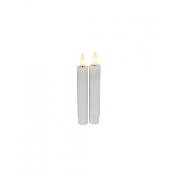Κερί κηροπηγίου LED/Remote Ctr/Timer 2,2Χ15 λευκό σ/2