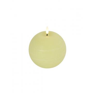 Κερί μπάλα led κρεμ 12Χ12Χ12,5cm