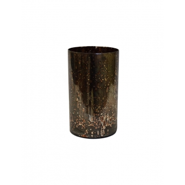Κηροπήγιο κύλ.gγυαλ.burned brown 15,5X25