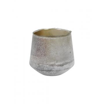 Κηροπήγιο ποτήρι καφέ Φ20 Η19,5cm