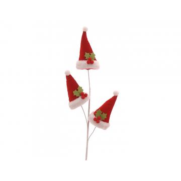 Κλαδί καπέλα Αϊ Βασίλη Η75cm