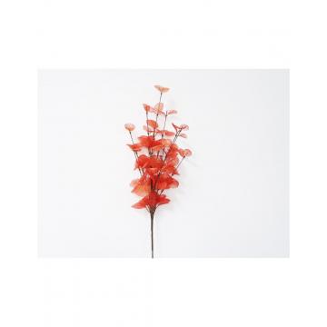 Κλαδί πορτοκαλί φύλλα Η72cm