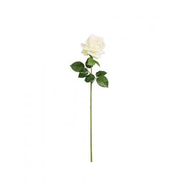 Κλαδί τριαντάφυλλο real touch λευκό Η65cm