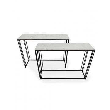 Κονσόλα μέταλλο/μάρμαρο 101X30X76cm