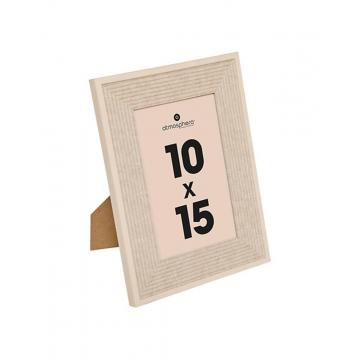 Κορνίζα με μπεζ πλαίσιο 10x15cm