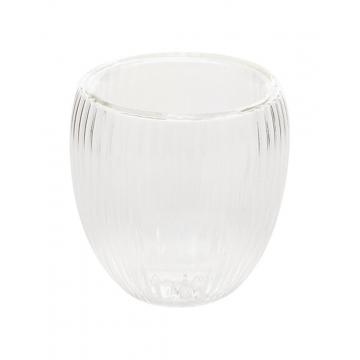 Κούπα γυάλ.διπλό τοιχωμα  espreso 12cl/7,7x7,8cm