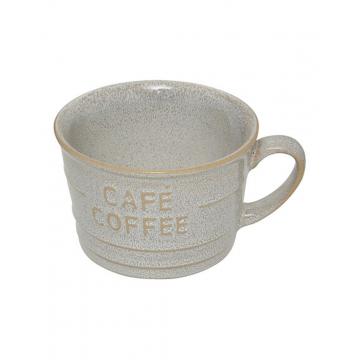 Κούπα Jumbo εκρού "COFFEE" 26cl/12,2x6,2x10cm
