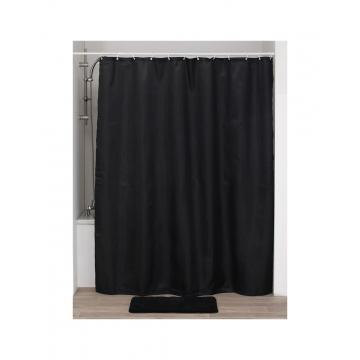 Κουρτίνα μπάνιου Polyester 180Χ200 diamond μαύρη
