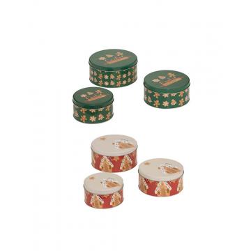 Κουτιά μπισκότων christmas set3pcs 19,5x8,6cm