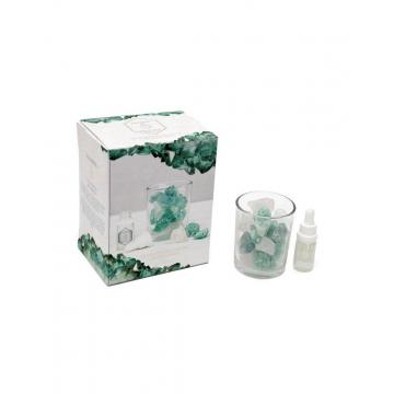 Κρύσταλλοι αρωματ.σε ποτήρι με λαδάκι green 280gr