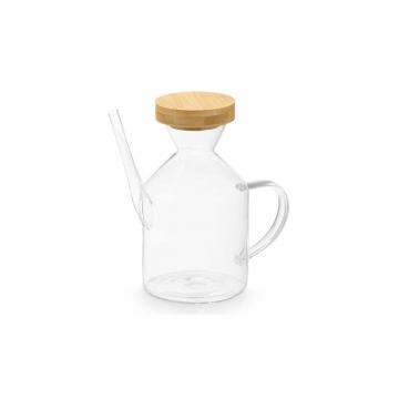 Λαδερό γυάλινο BAMBOO καπάκι 600ml/16x8,8x16,5cm
