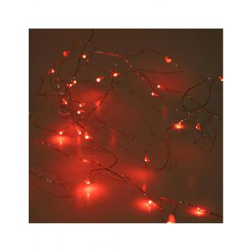 Λαμπάκια σύρμα X100LED κόκκινο χρ. 10Μ