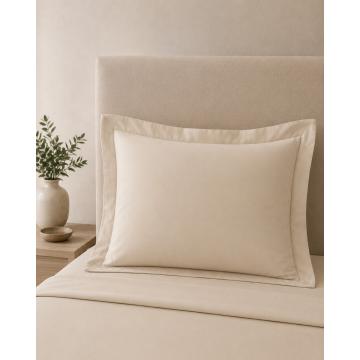 Βαμβακερή Oxford Μαξιλαροθήκη Περκάλι Indanthrene Dye Lodge 52x72+5cm 52x72 5cm Μπεζ