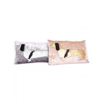 Μαξιλάρι βελουδ.dog sequins 50X30 2χρ.
